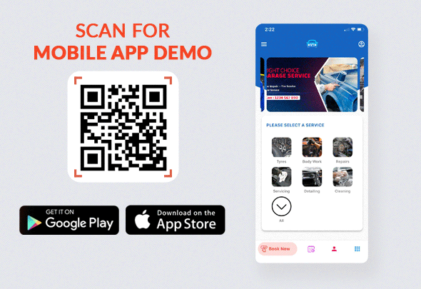 Ionic Version Car Bike Van Truck Scooter Motor Vehicle Servicing Repair Cleaning Washing Garage App - 2
