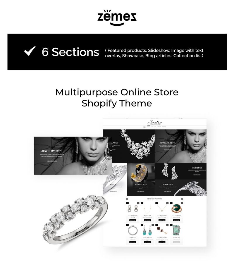 Jewelry eCommerce Shopify Theme - Features Image 1