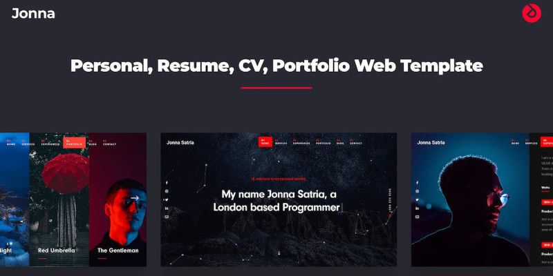 Jonna Personal Resume and Portfolio WordPress Them by 20themes
