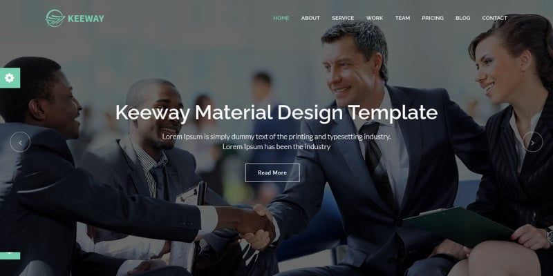 Keeway - Material Design Agency Template by Themeplaza
