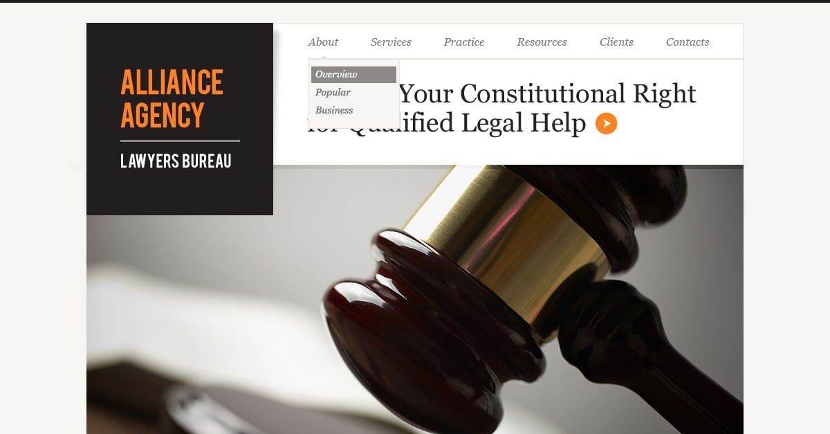 Law Firm Responsive Website Template - TemplateMonster