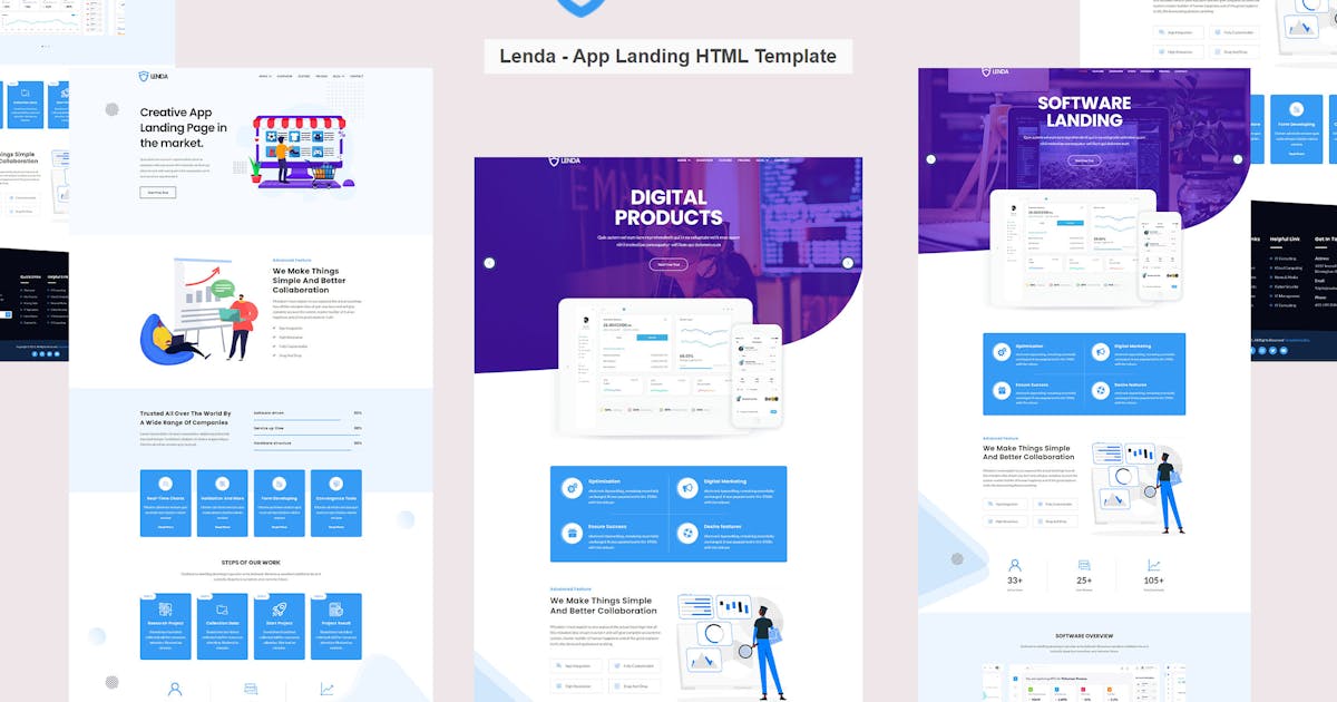 Lenda – App Landing HTML Template
