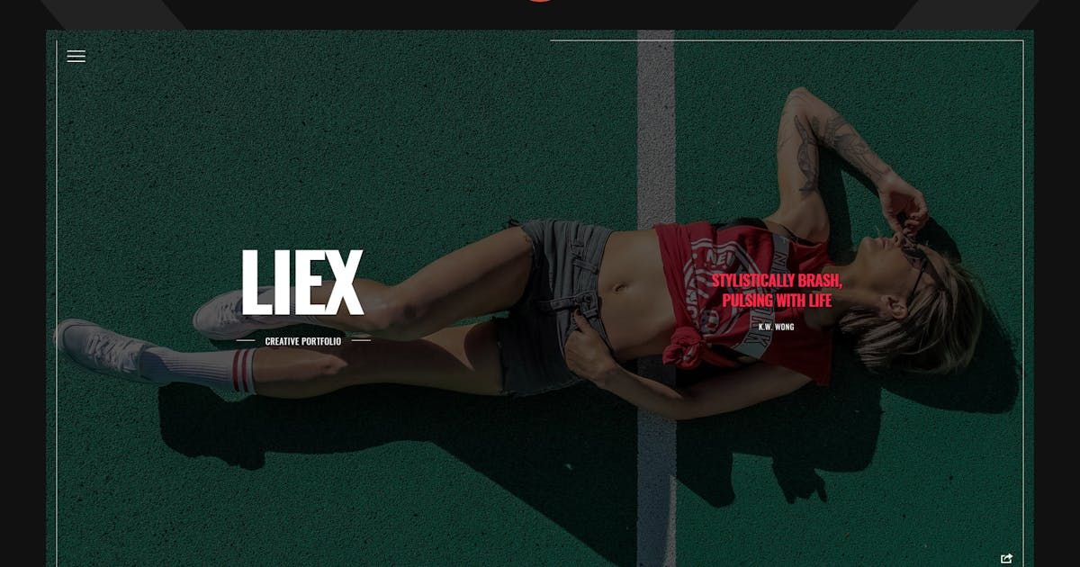 Liex - Creative One Page Portfolio Template