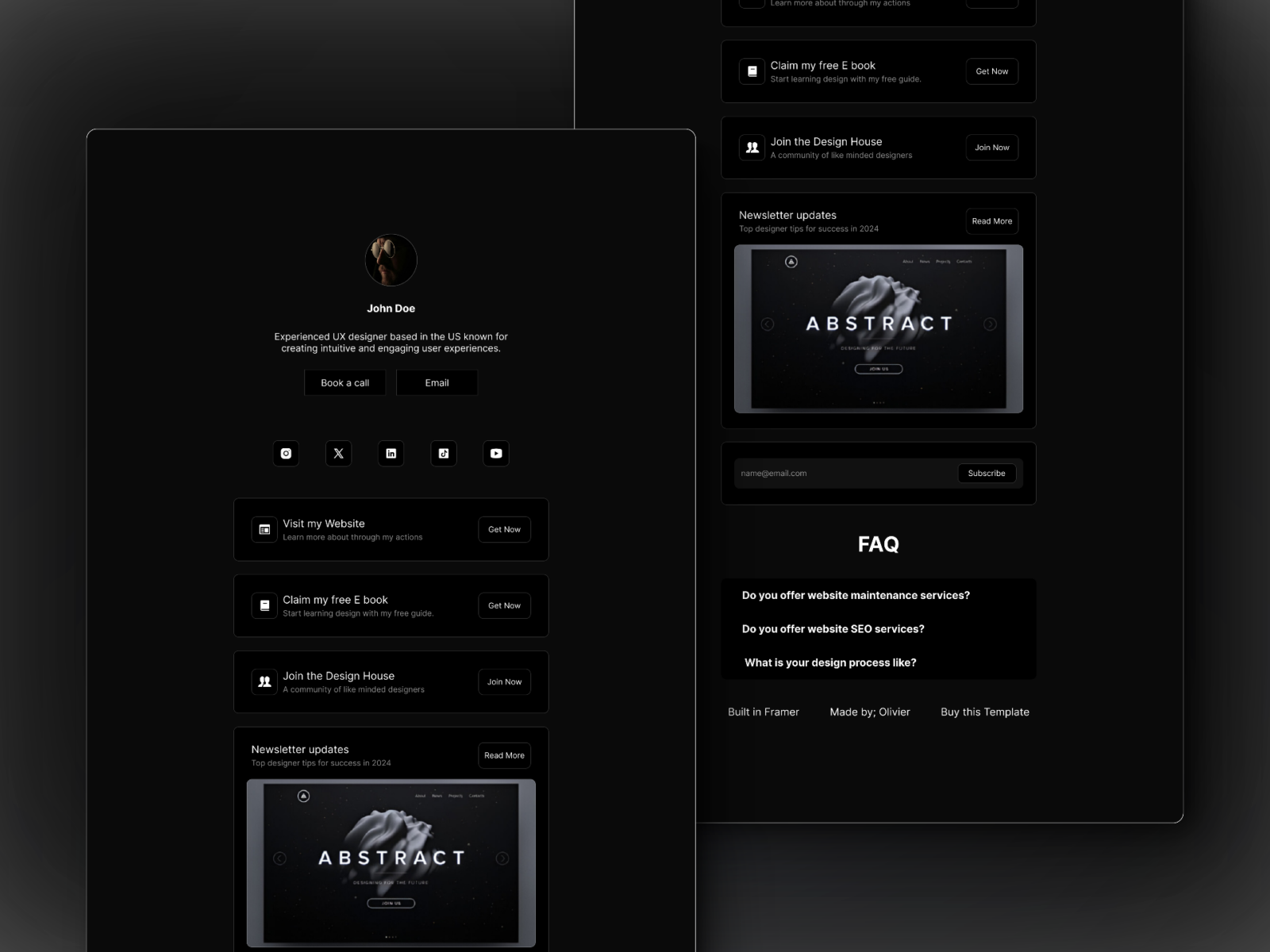 Linc Framer Template