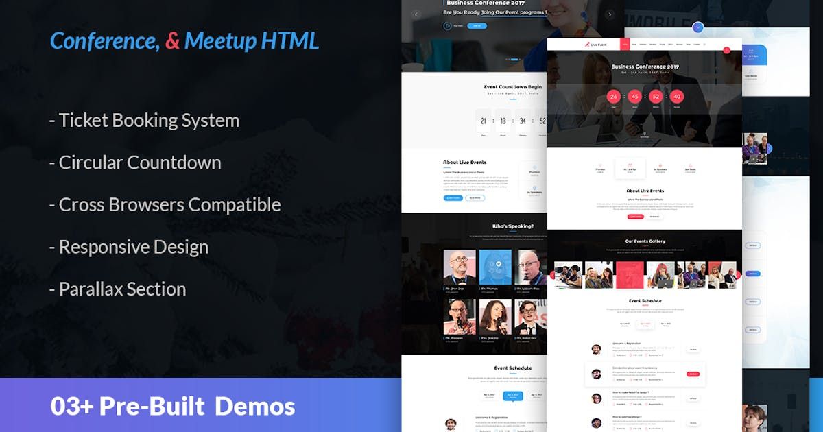 Live Event - Conference & Meetup HTML Template
