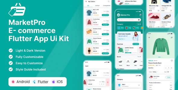 MarketPro - E-Commerce Flutter App UI Kit | Android | iOS Mobile App ...