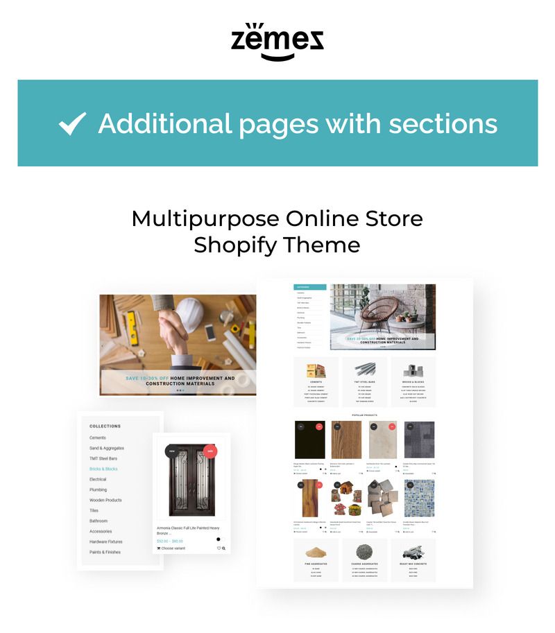 Materialmax - Building Materials Responcive Clear Shopify Theme - Features Image 1