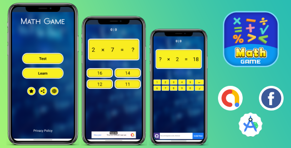 Maths Game - Maths Learning Game, Maths Kids, Maths - code.market