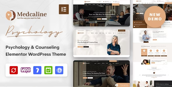 Medcaline Psychology and Counseling WordPress Theme