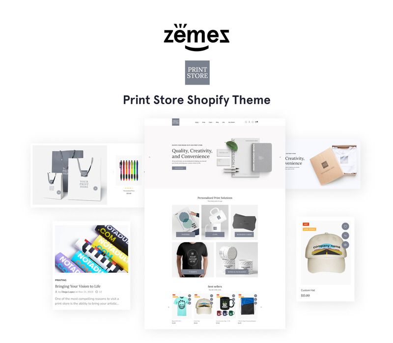 Modern Print Solutions Online Store 2.0 Shopify Theme - Features Image 1