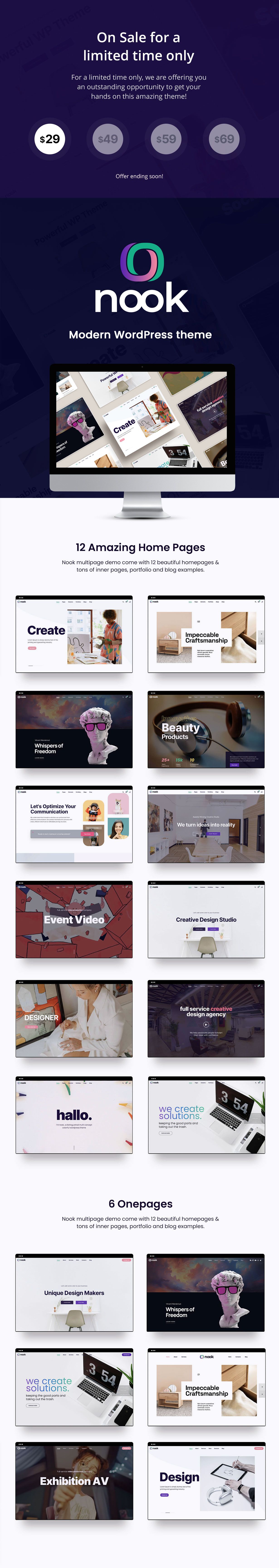 Nook - Modern Multi-Purpose WordPress Theme - 1