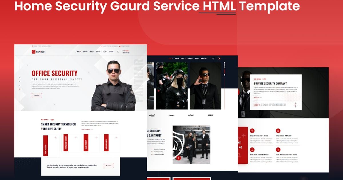 Panthar - Security Gaurd Service HTML Template