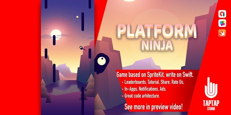 Platform Ninja - iOS Source Code by TapTapStudio
