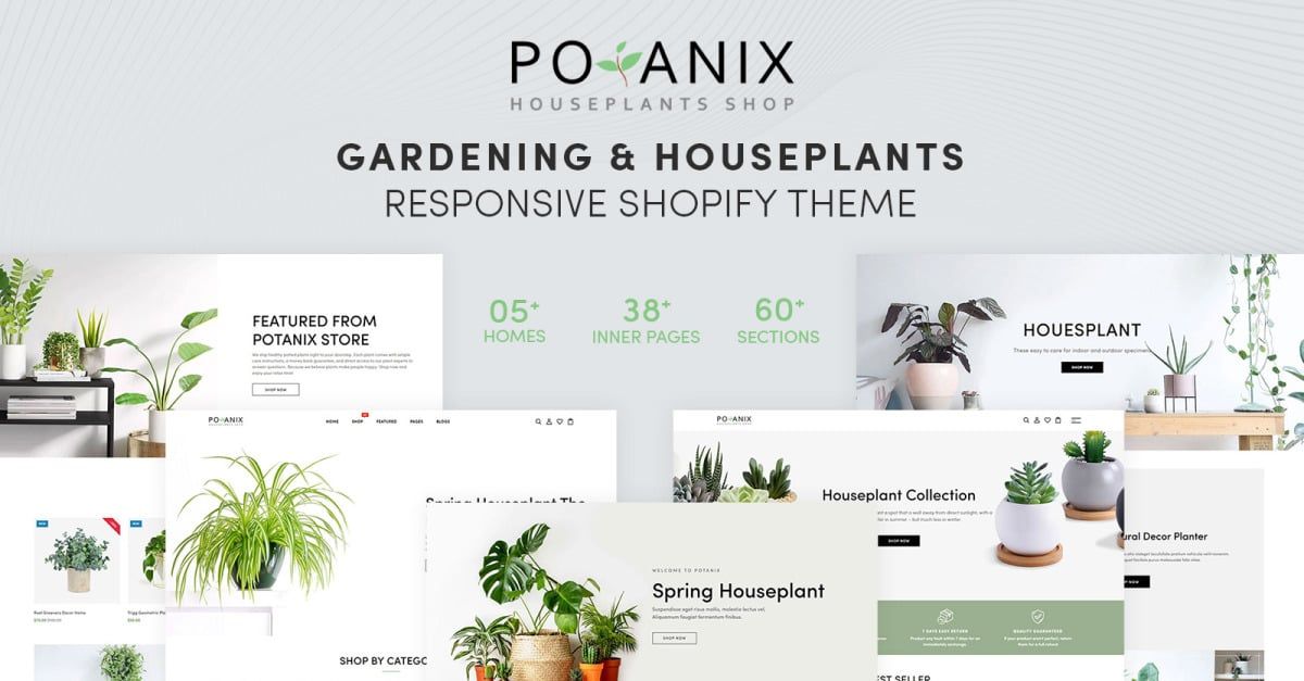Potanix - Gardening & Houseplants Shopify Theme