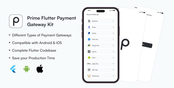 Prime Flutter Payment Gateways Kit