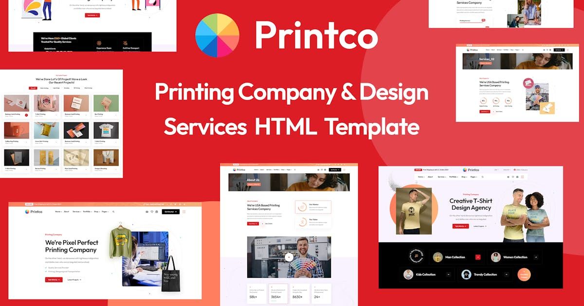 Printco - Printing Company & Service HTML Template