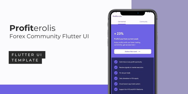 Profiterolis - Flutter Forex Community Chat UI by Celso
