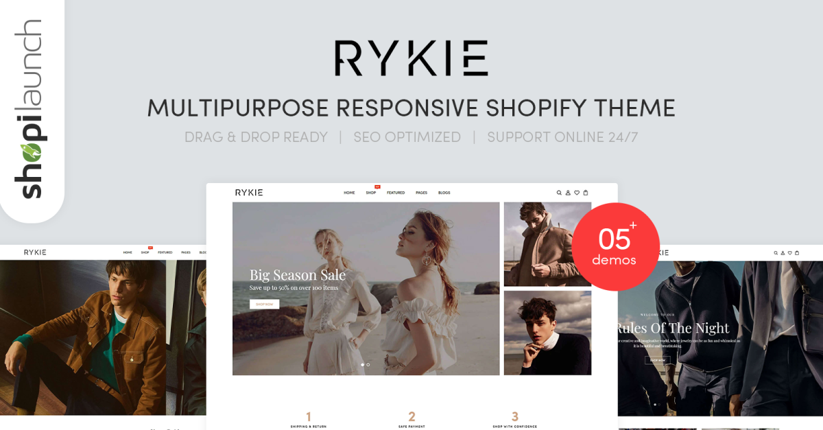 Rykie - Multipurpose Responsive Shopify Theme
