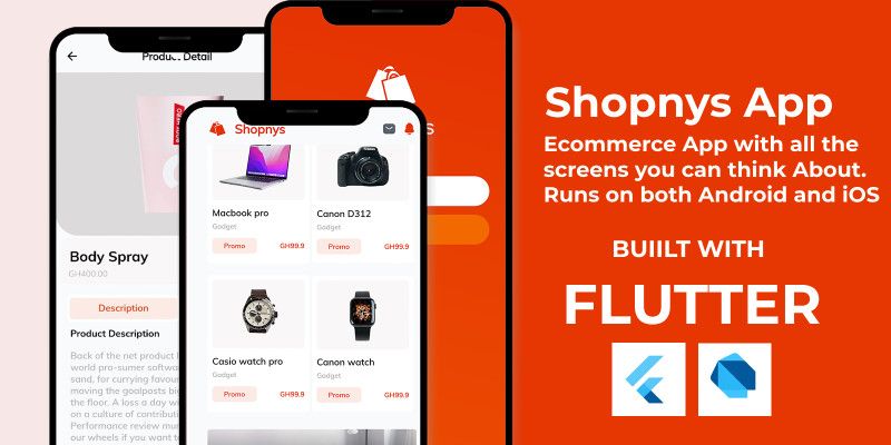 Shopnys - Ecommerce App in Flutter by Digitalnatives