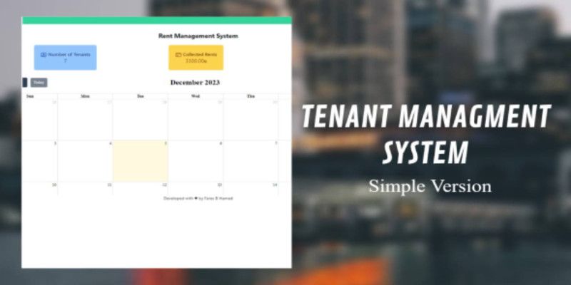 Tenant Management System - Simple Version by Fares12