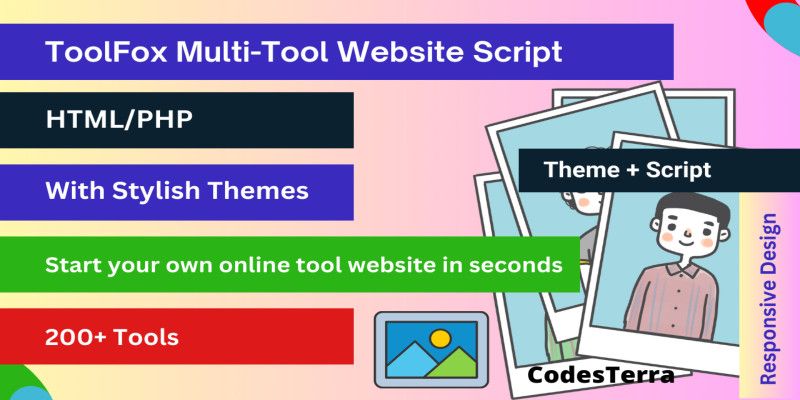 ToolFox 200+ Multi-Tool Website Script  by Codesterra