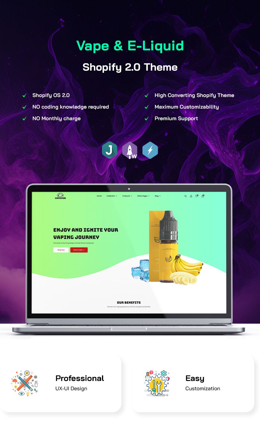 VapeHub - Vape & E-Liquid Shopify Theme - 1