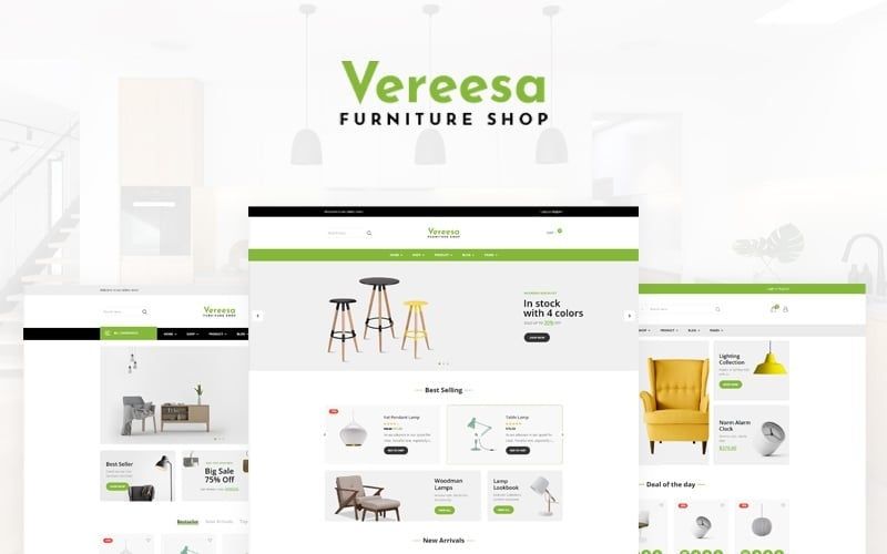 Vereesa - Furniture Store WooCommerce Theme - TemplateMonster