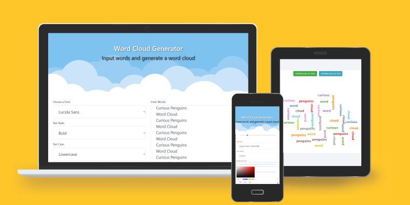 Word Cloud Generator PHP Script by Curiouspenguins