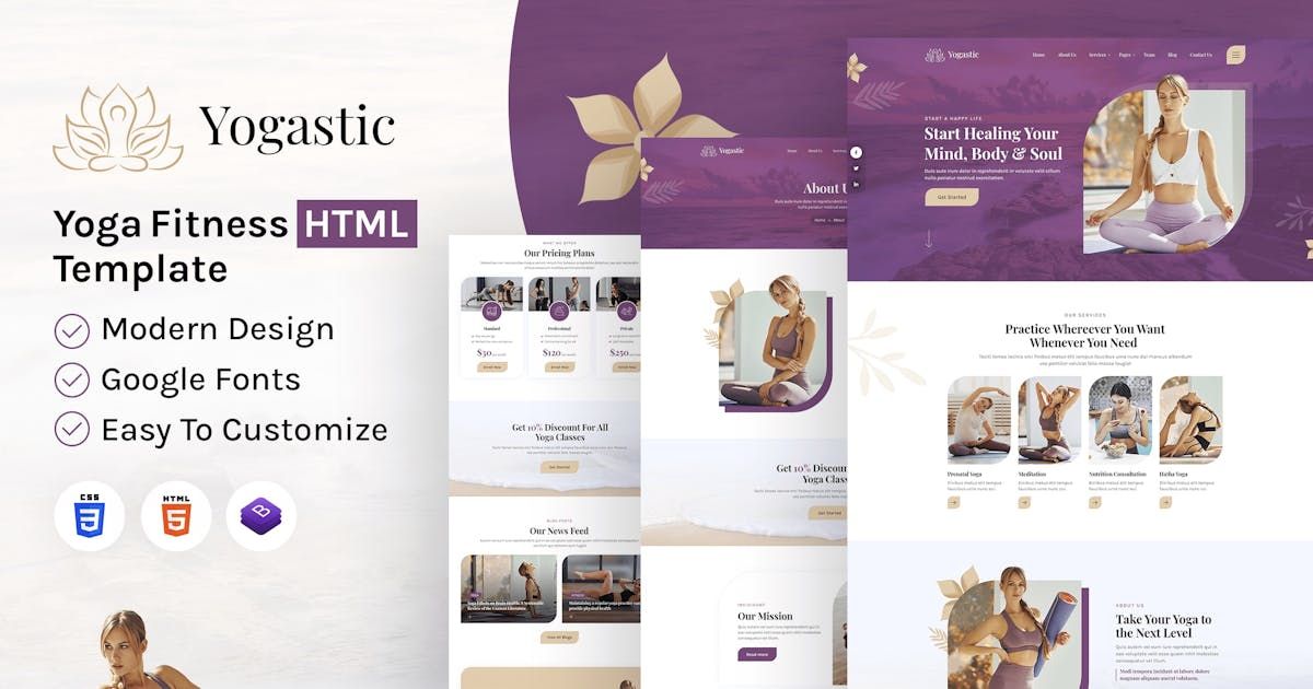 Yogastic | Yoga & Fitness HTML Template
