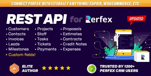 REST API module for Perfex CRM Connect your Perfex CRM with third party applications