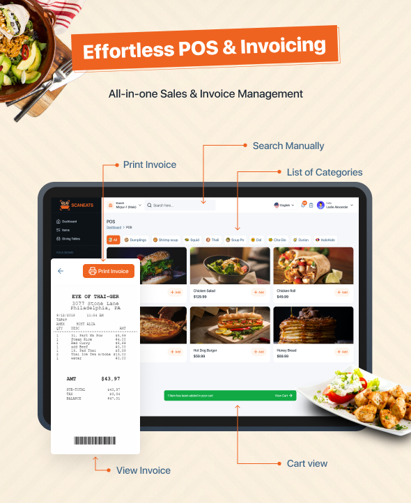 ScanEats - QR Menu Maker and Contactless Table Ordering System Integrated with Restaurant POS - 9