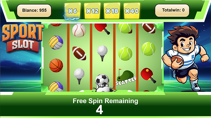 Sport Slot - HTML5 Game - 3
