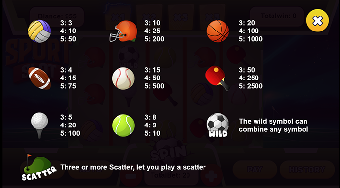 Sport Slot - HTML5 Game - 4