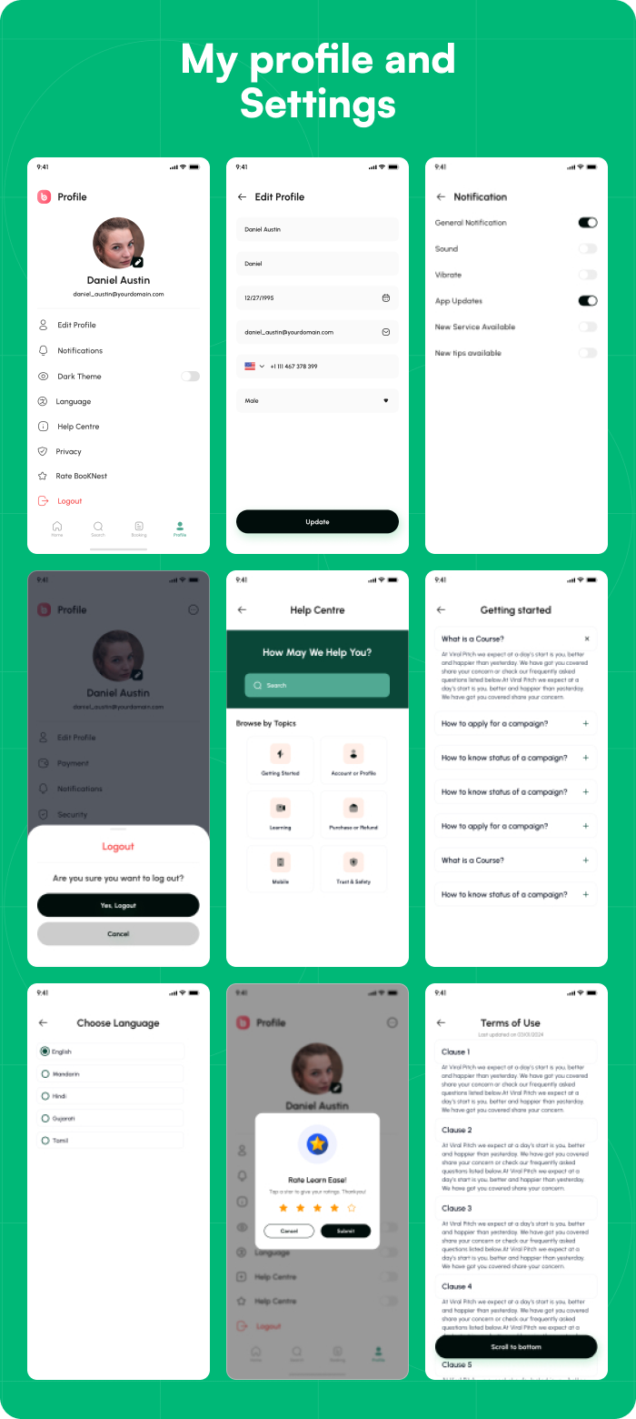 BookNest  - Flutter Hotel Booking App UI Template | Figma Free - 8