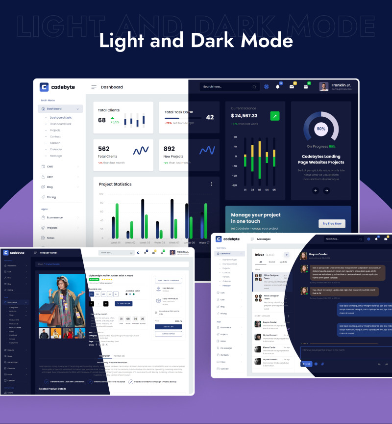 CodeByte – Saas CakePHP Admin Dashboard Bootstrap Template - Features Image 5
