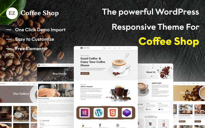 EZ Coffee Shop: Power Up Your Website with Elementor