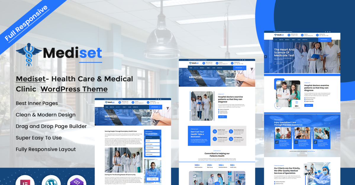 Mediset  -  Health Care & Medical Clinic WordPress Theme