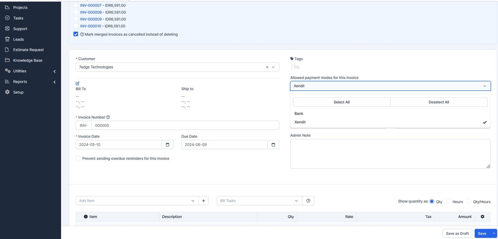 Xendit Payment Gateway Module for Perfex CRM - 3