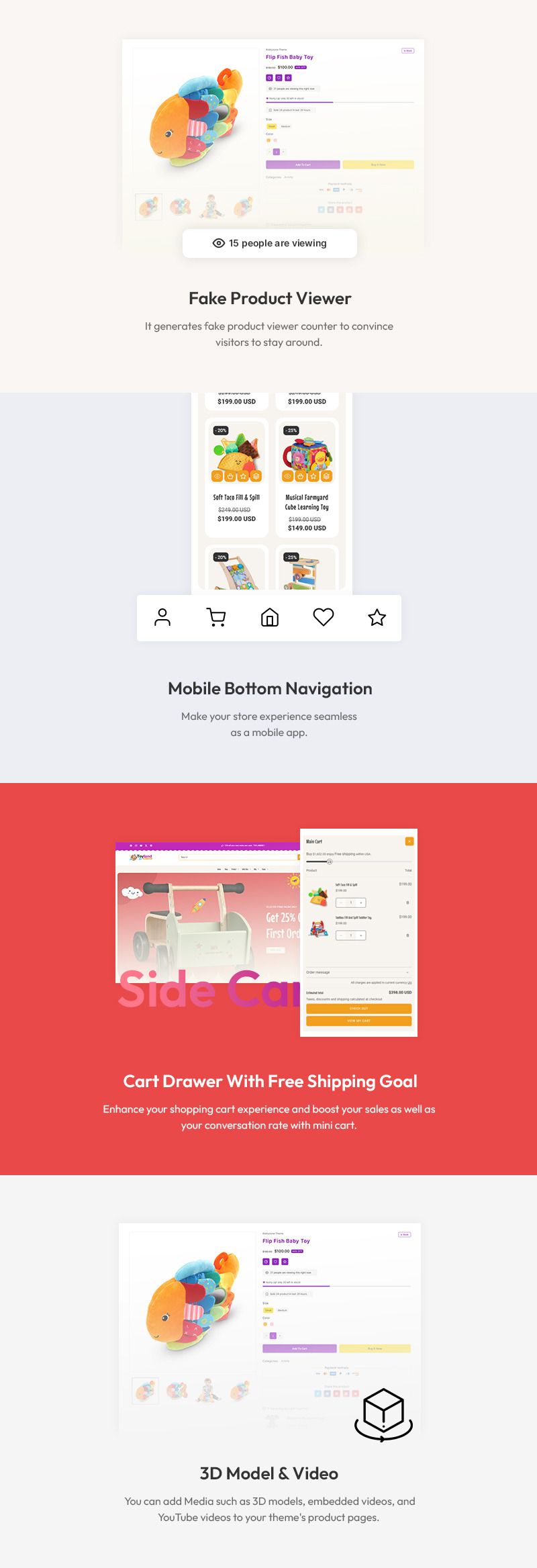 Baby Shop & Kids Toys Store Multipurpose Shopify 2.0 Responsive Theme - Features Image 5