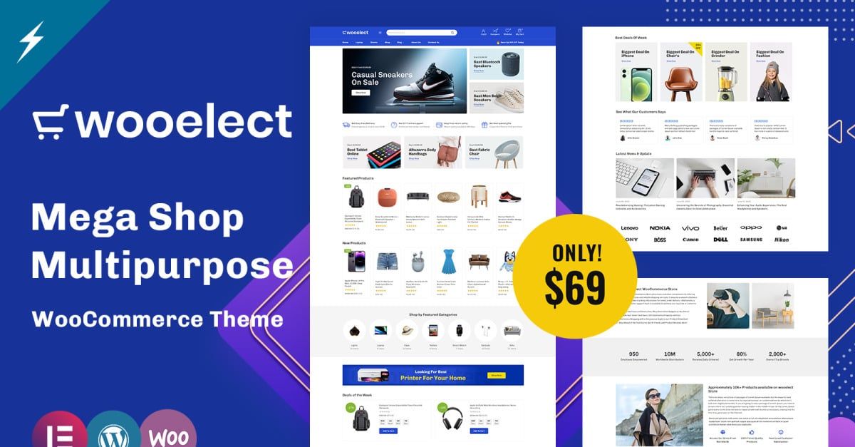 Wooelect - Mega Shop Multipurpose WooCommerce Theme
