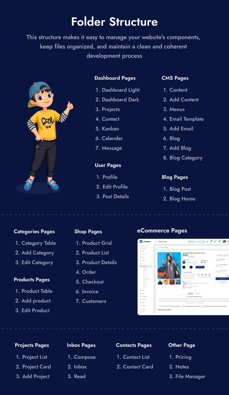 CodeByte - Django Saas Admin Dashboard Bootstrap Template - Features Image 4