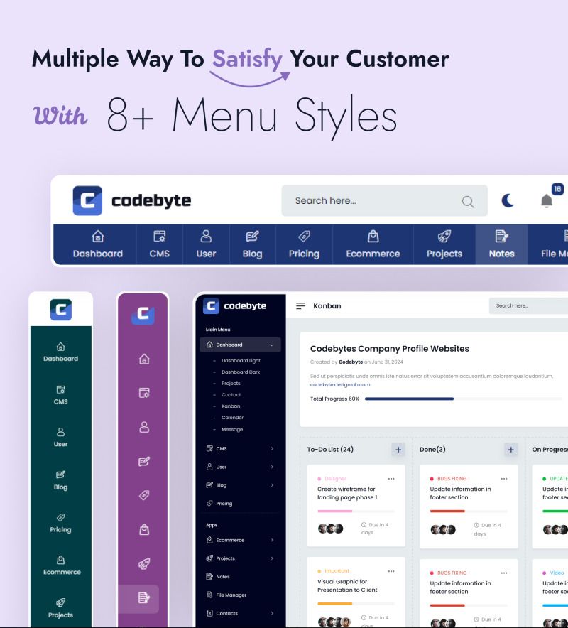 CodeByte - Django Saas Admin Dashboard Bootstrap Template - Features Image 7