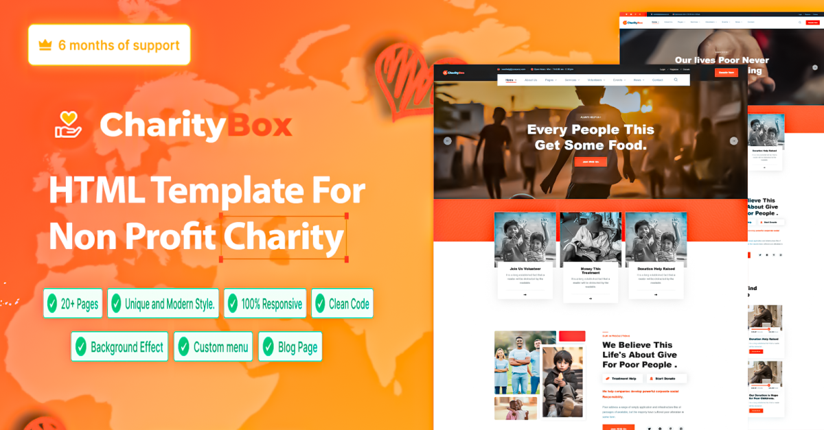 Charitybox -  Non Profit Charity Website Template