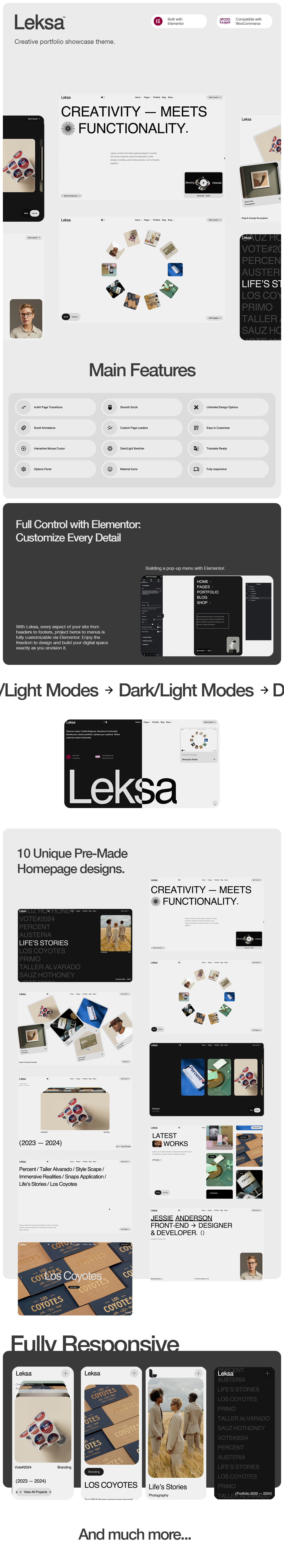 Leksa - Creative Portfolio Showcase Theme - 2