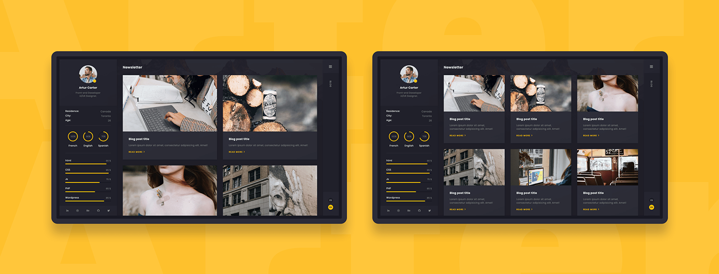 Arter - Personal Portfolio & Resume React NextJS Template - Description 7