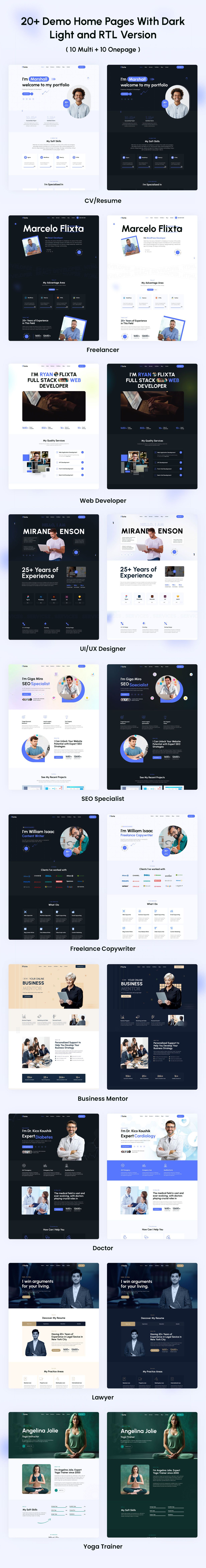 Flixta - Personal Portfolio WordPress Theme - 6