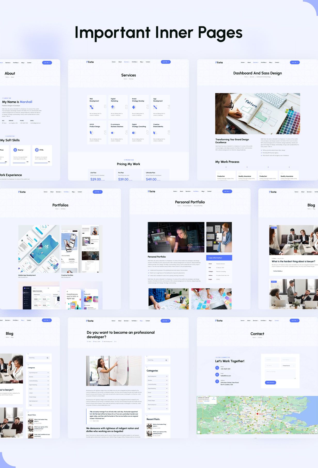 Flixta - Personal Portfolio WordPress Theme - 7