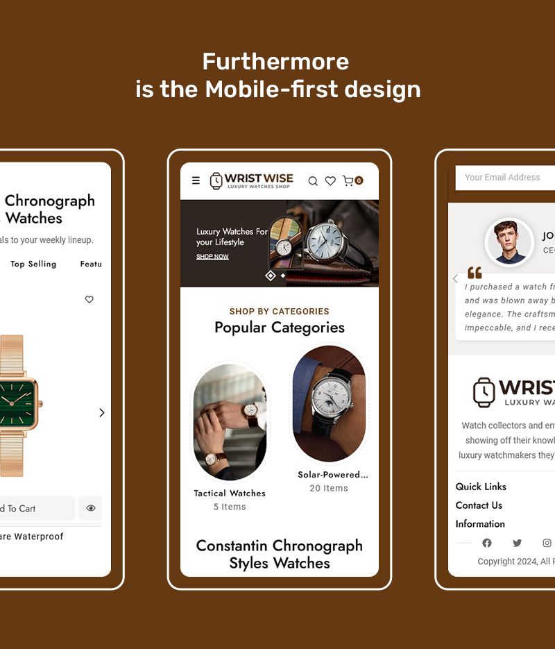 WristWise - Watches & Accessories - WooCommerce Theme - Features Image 8