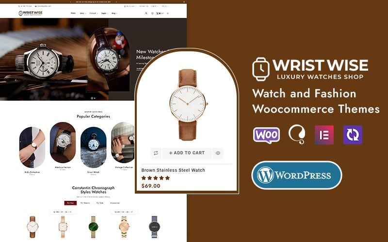 WristWise - Watches & Accessories - WooCommerce Theme