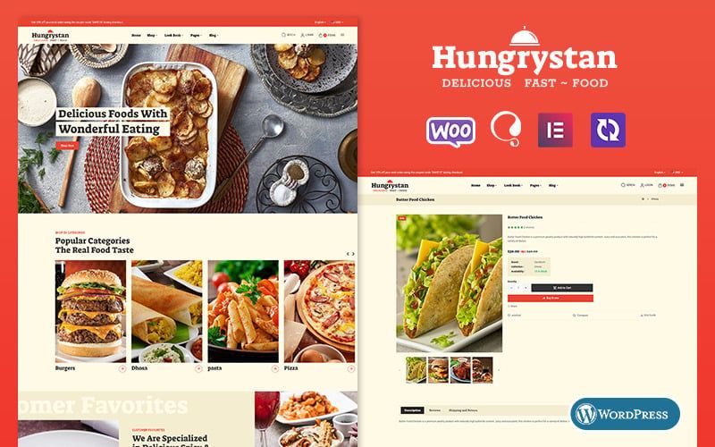 Hungrystan - WooCommerce Theme For HoReCa, Fast Food, Cafes & Restaurants